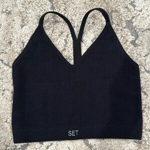 SET ACTIVE sculptflex ribbed V bra - ONYX 🖤